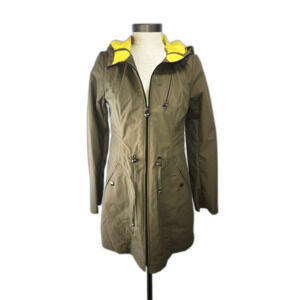 Laundry by Shelli Segal Women's Khaki Green Hooded Jacket Size XS